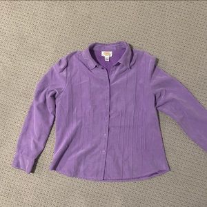 Faux Suede Talbots Blouse